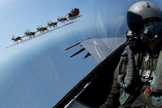 An image explaining NORAD's mission of tracking Santa