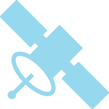 Satellite icon representing tracking technology