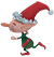 Animated elfe ice skating