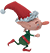 Animated elfe ice skating
